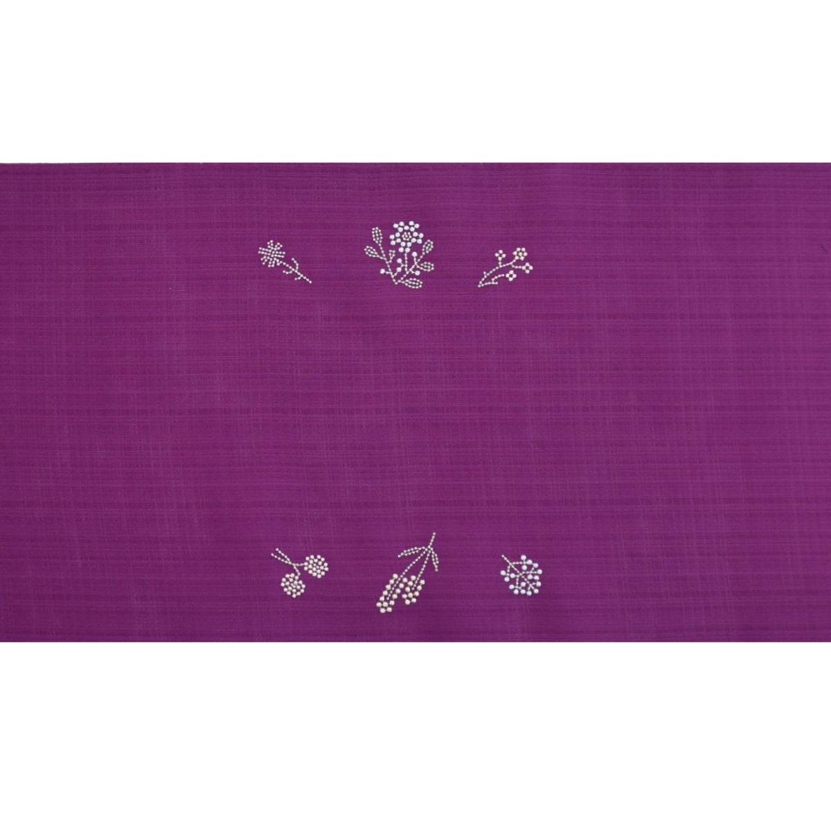 サマーセール50%off】【夏・単衣】刺繍入り 九寸名古屋帯/ワイン | お 