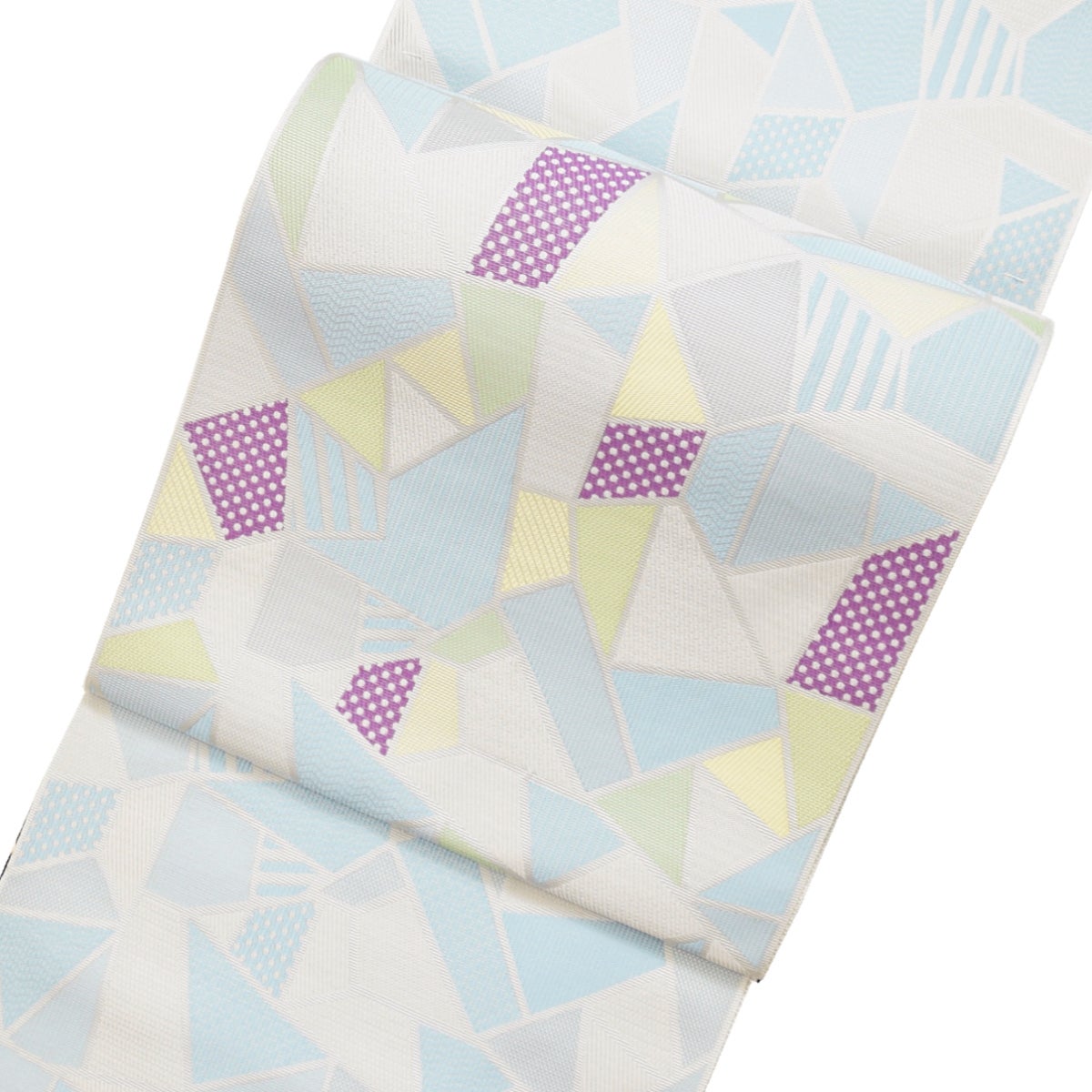 博多八寸名古屋帯 幾何学/パステル | おべべほほほ