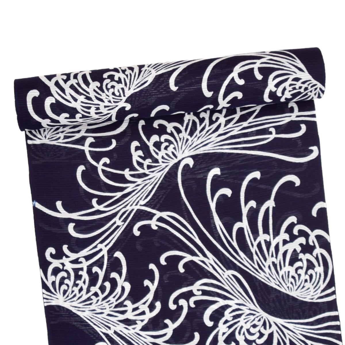 浴衣 竺仙 綿絽 地染 乱菊 | おべべほほほ