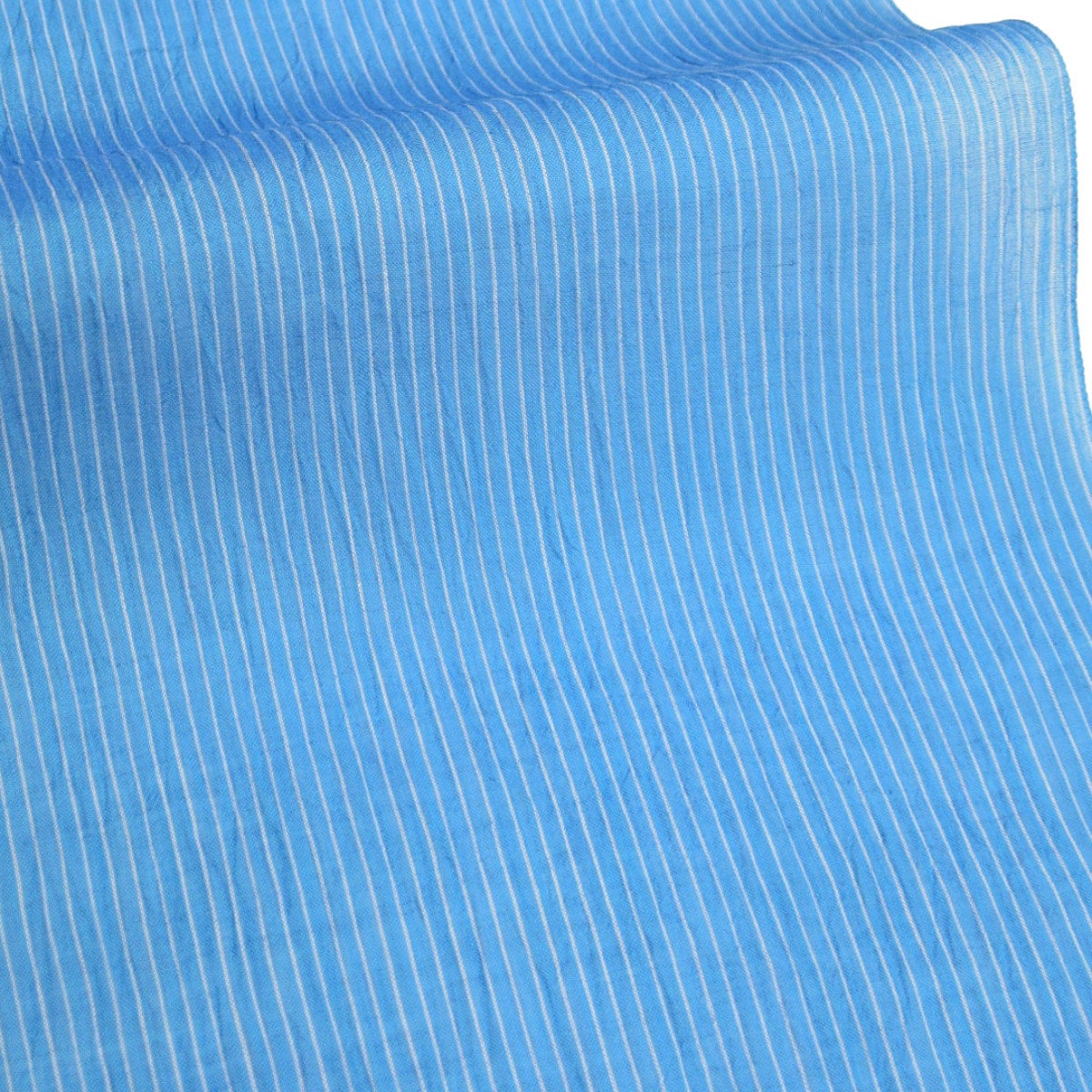 小千谷縮 縞 ブルー | おべべほほほ