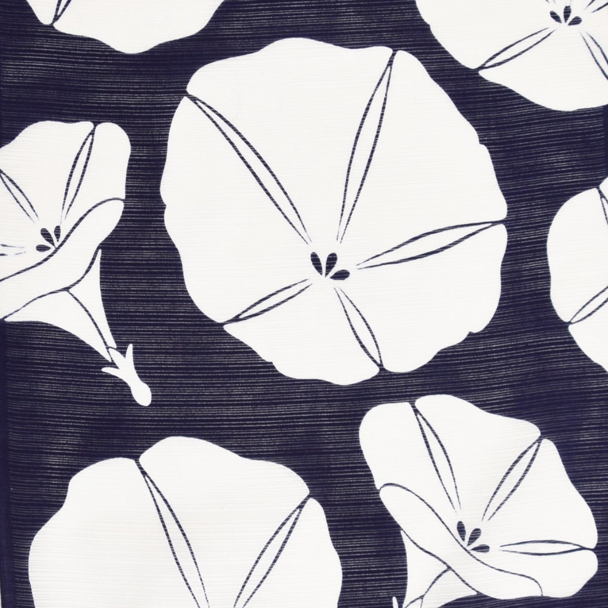 竺仙 高島屋で仕立て 浴衣 綿絽 朝顔 納戸色 竺仙 高島屋で仕立て 浴衣 綿絽 朝顔 納戸色