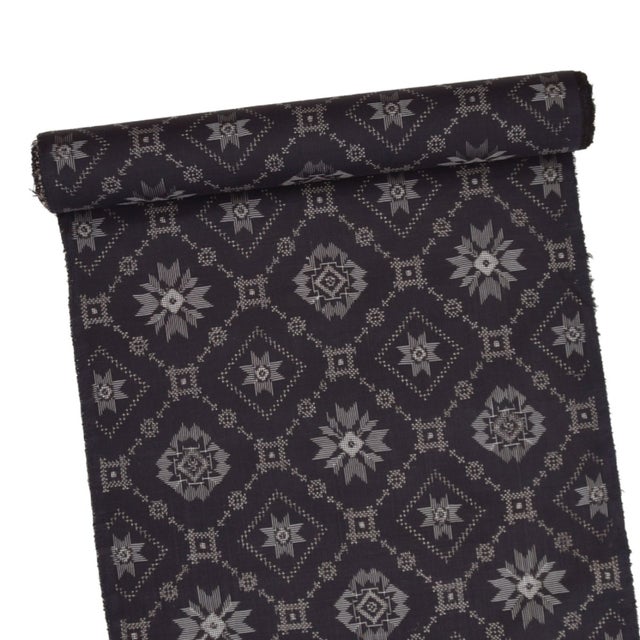 正絹しつけ糸付き 奄美大島泥染長襦袢(証書付き)虹色ぼかし 丈122 裄64