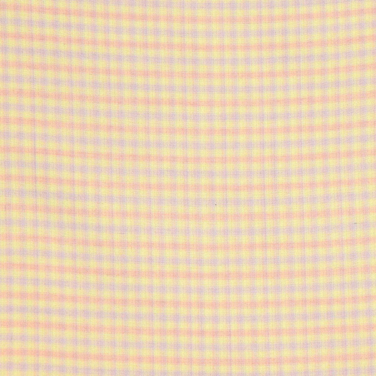 正絹 米沢紬 紅花使用 オレンジ小格子 | おべべほほほ