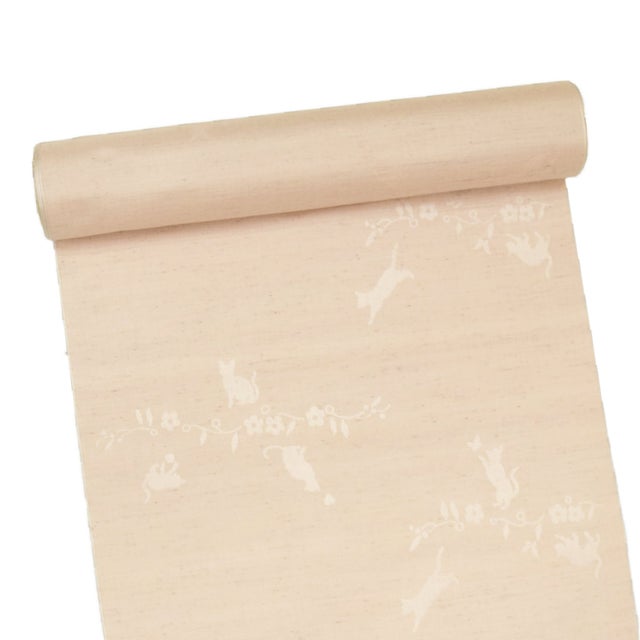 新品☆猫江戸紅型☆高級☆日本製☆小袋帯☆新品半幅☆着物の腰をオシャレ☆ 新品☆猫江戸紅型☆高級☆日本製☆小袋帯☆新品半幅☆着物の腰を