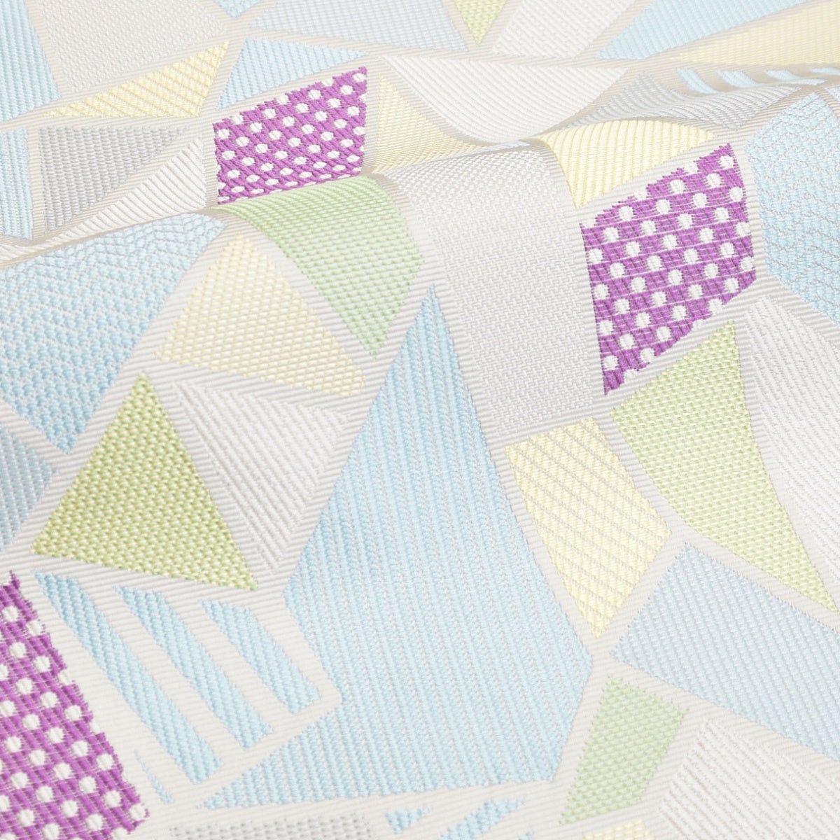 博多八寸名古屋帯 幾何学/パステル | おべべほほほ