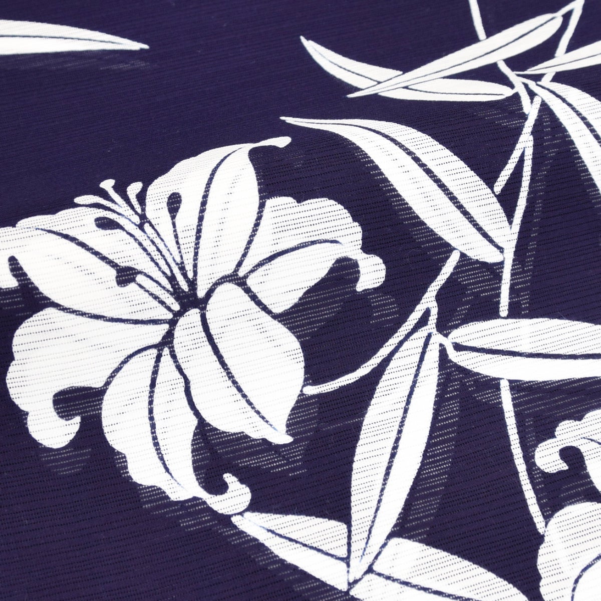 浴衣 竺仙 綿絽 地染 百合 2025年新作 | おべべほほほ