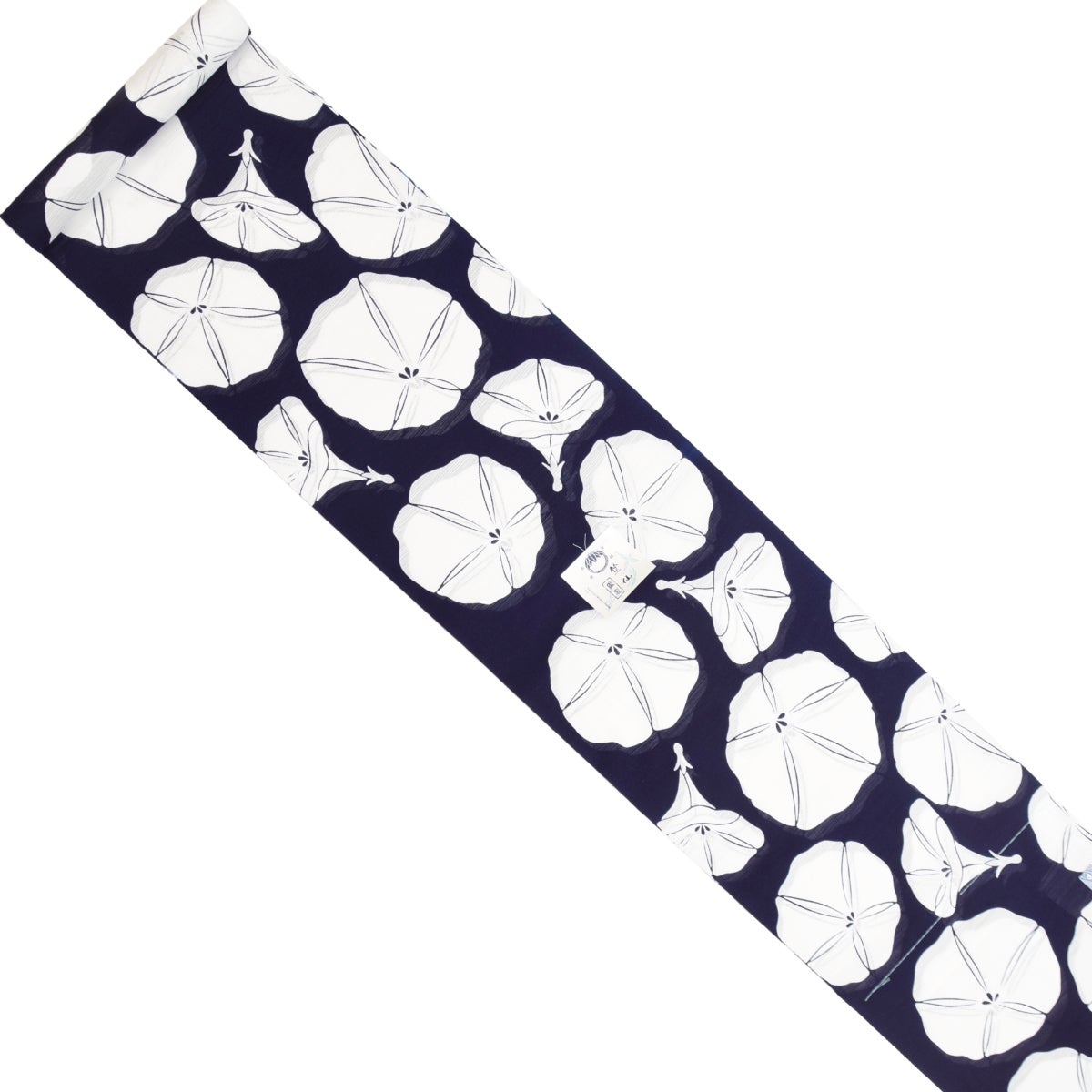 日本橋竺仙 白コーマ朝顔保管のみ浴衣新品同様 竺仙鑑製】 特選江戸染