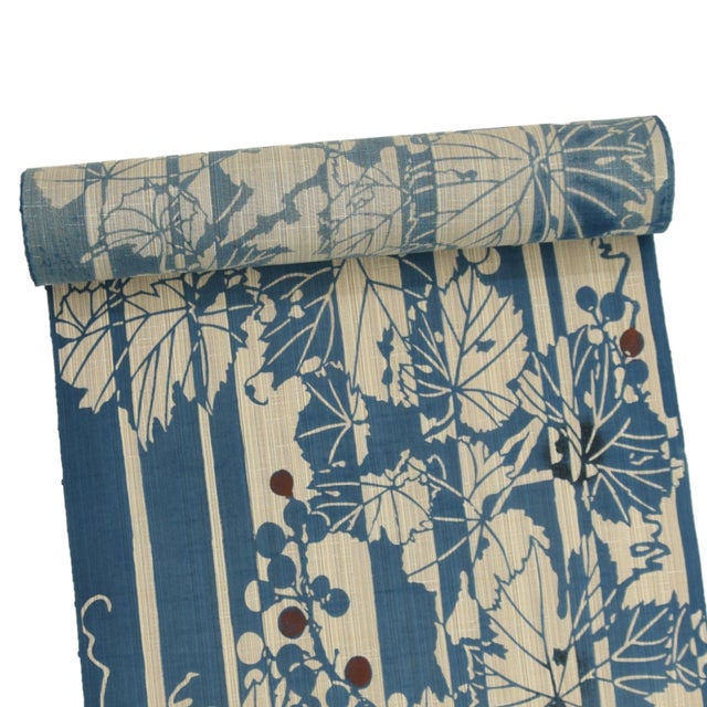 竺仙 奥州小紋 ほおずき柄(未仕立品) 竺仙 奥州小紋浴衣(鬼灯) | 商品